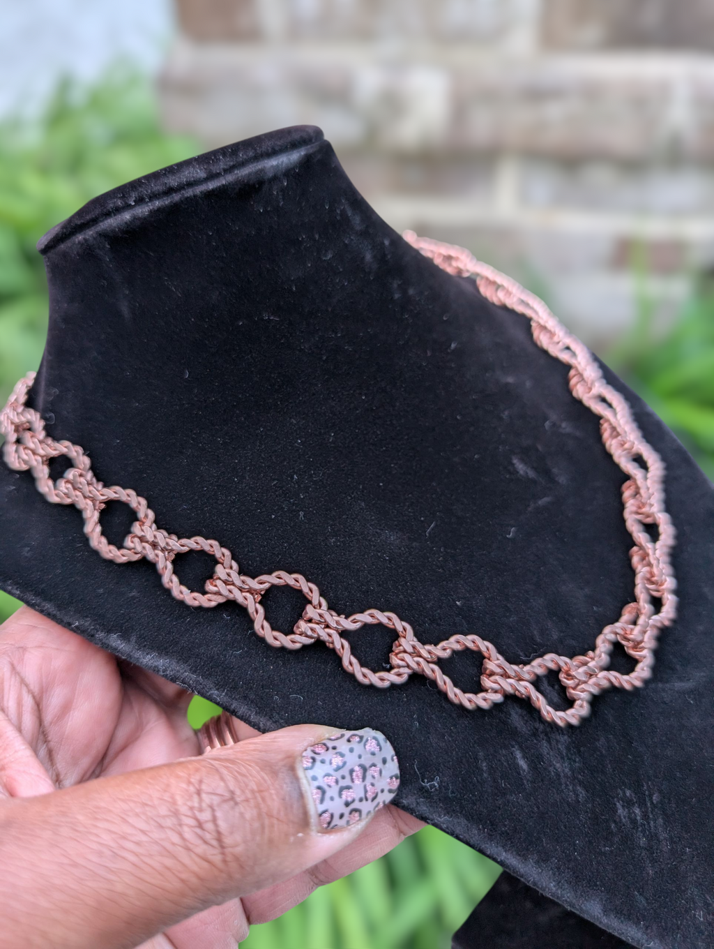 Wire Wrapped Fancy Link Chain