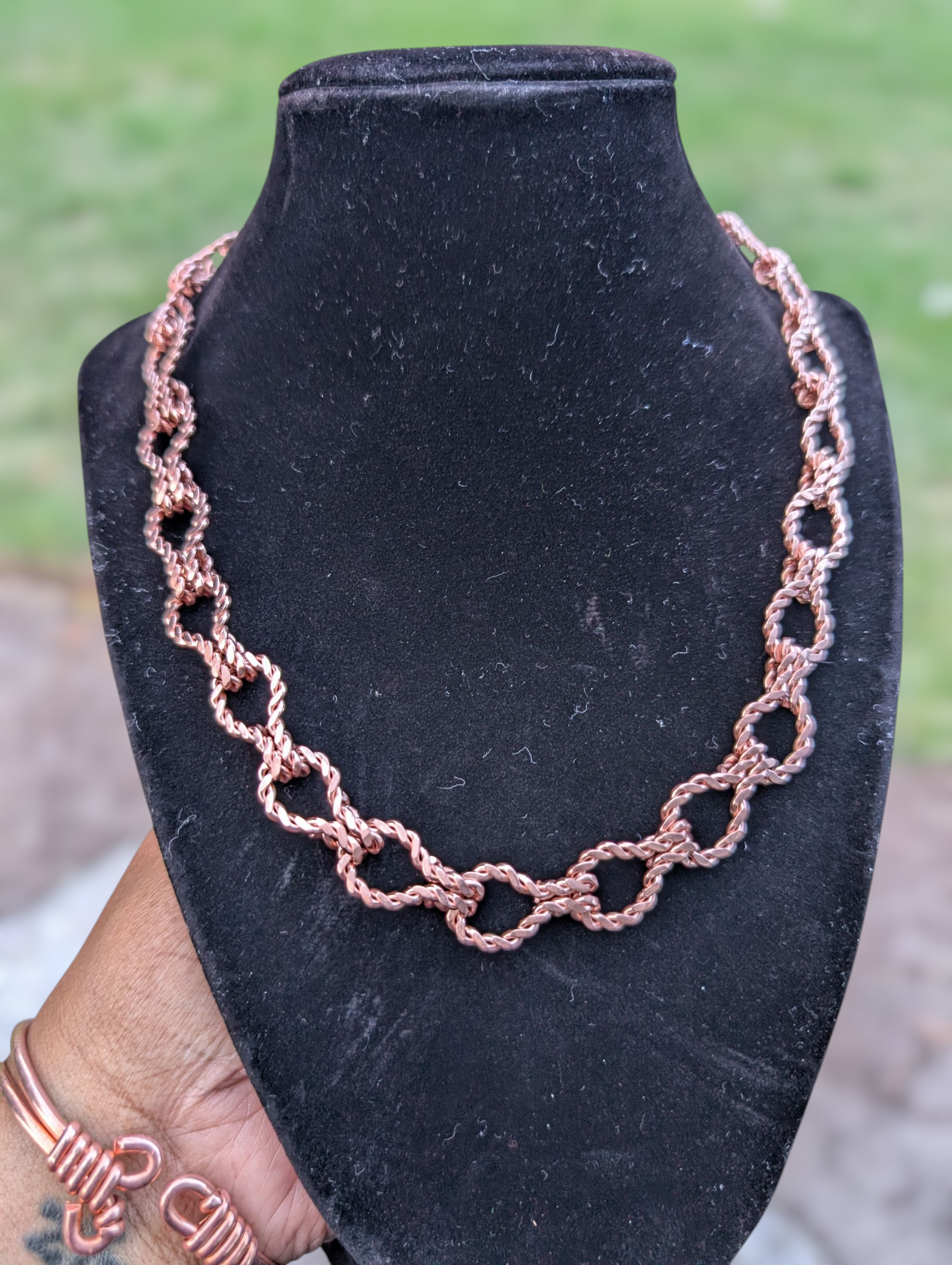 Wire Wrapped Fancy Link Chain