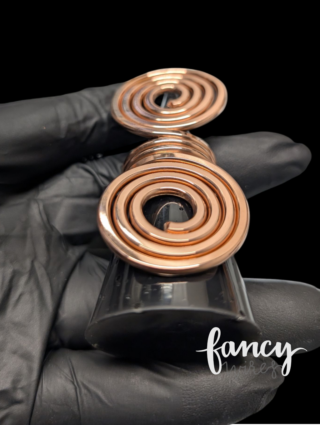 Exaggerated Spiral Copper Ring