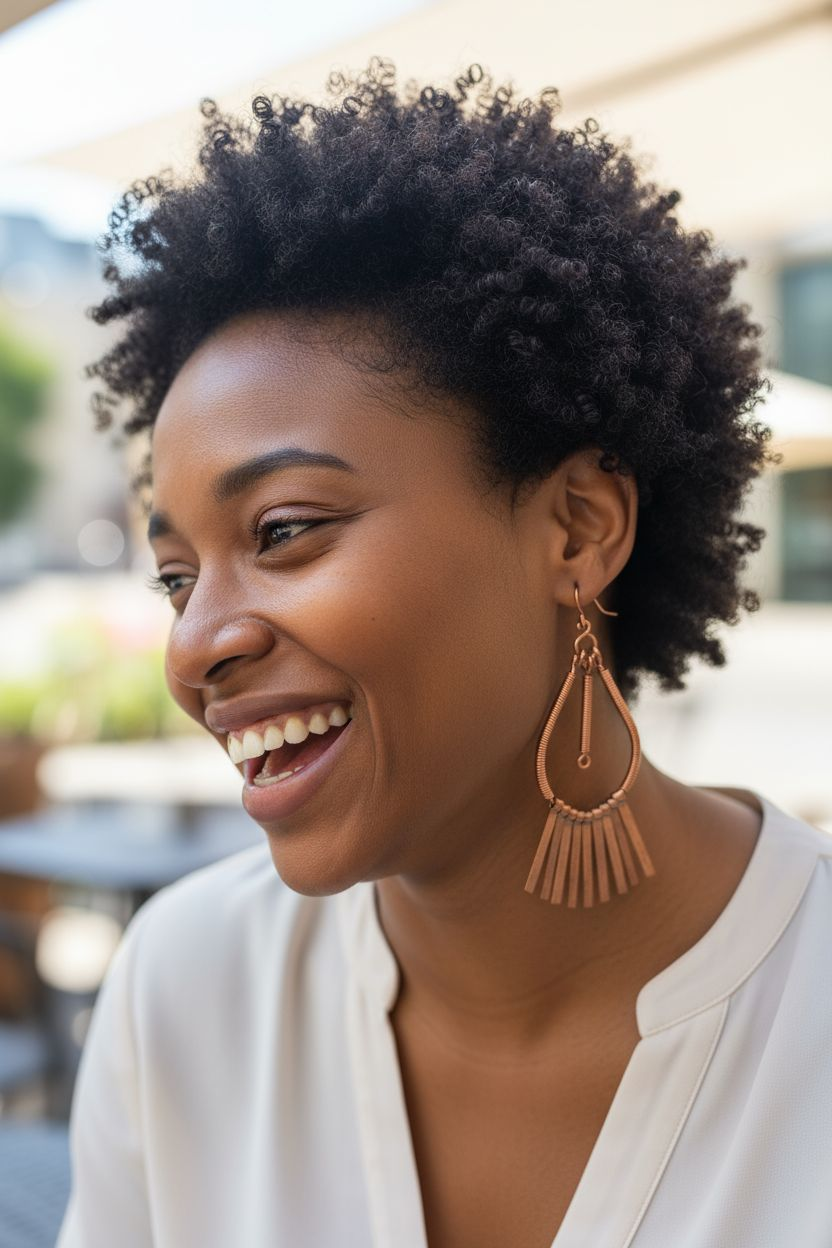 Pure Copper Chandelier Earrings