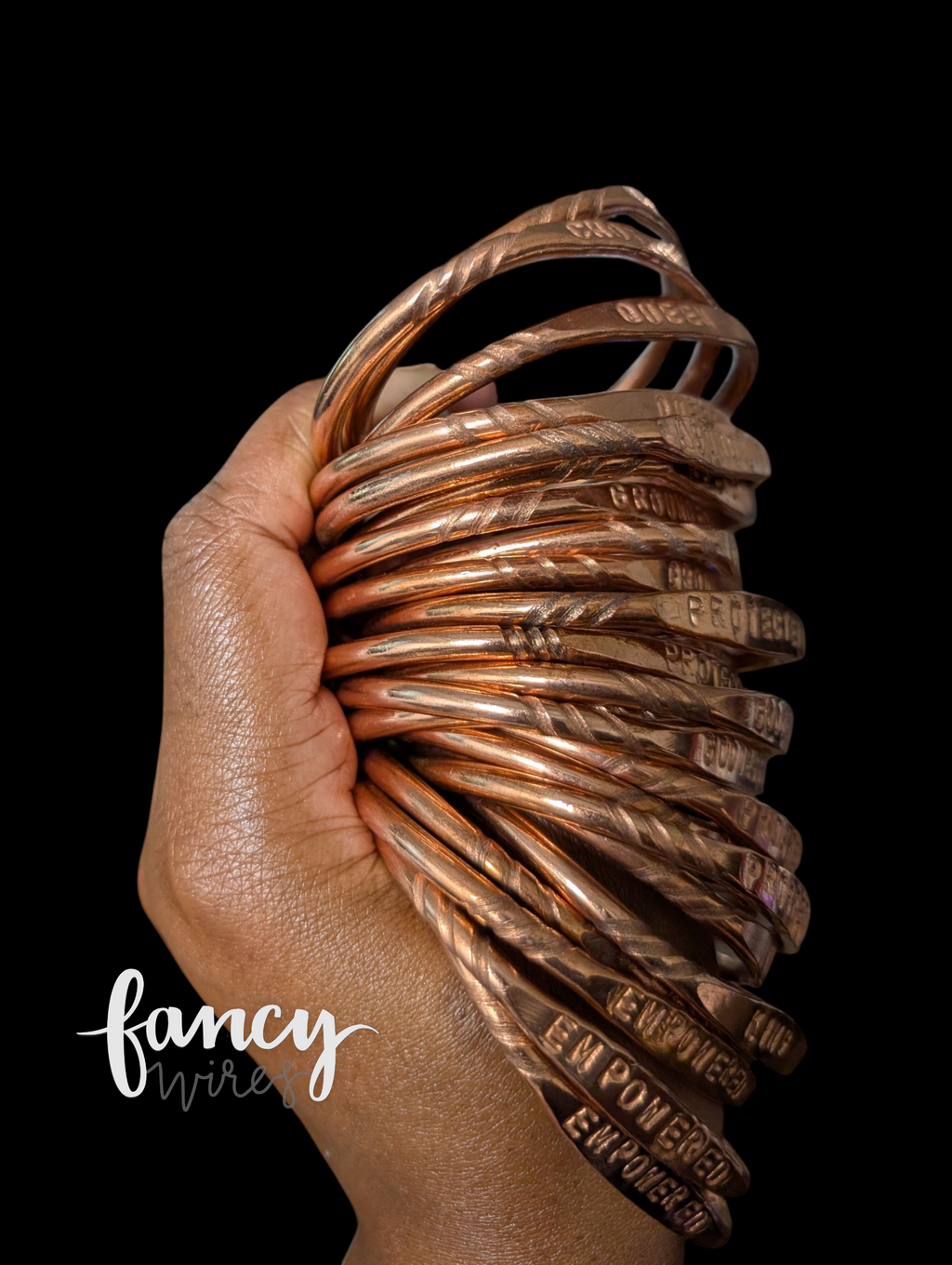 Copper Affirmation Bangles