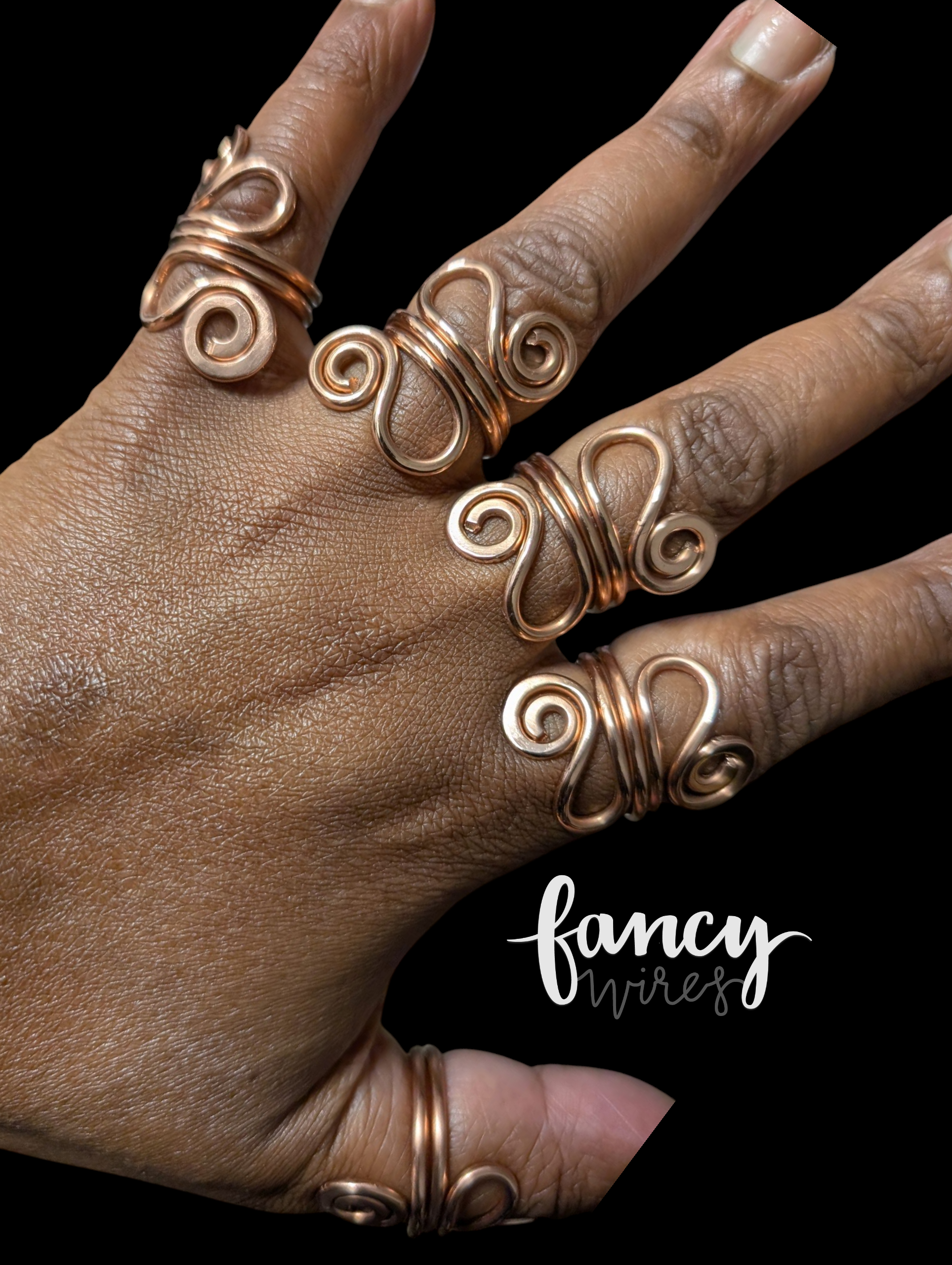 Copper Swirl Ring