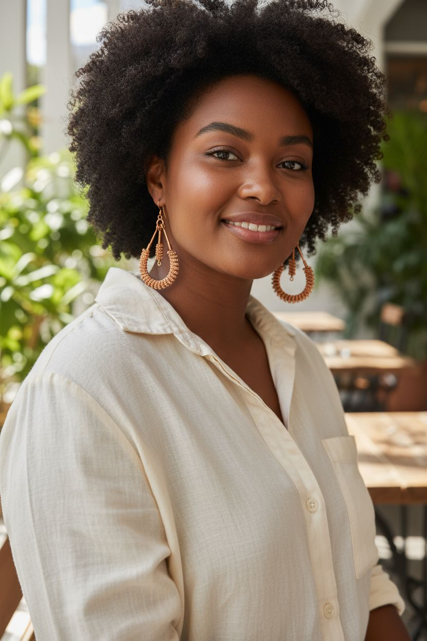 Coiled Copper Earrings