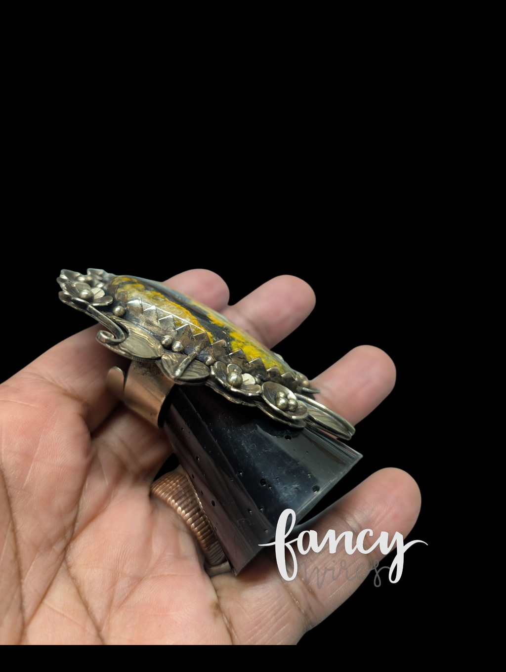 Bumblebee Jasper Statement Ring