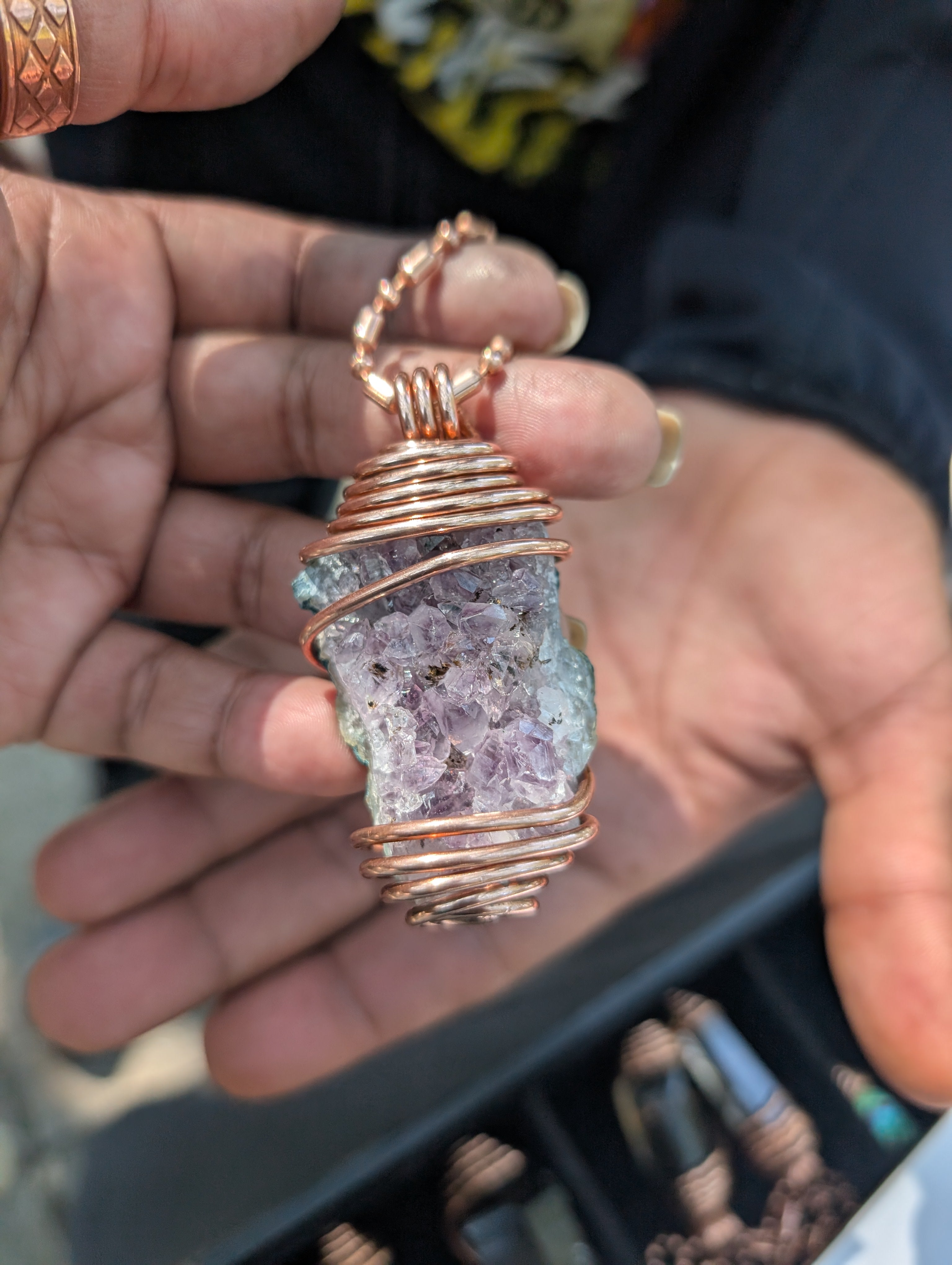 Wholesale Simple Wrapped Copper Pendants